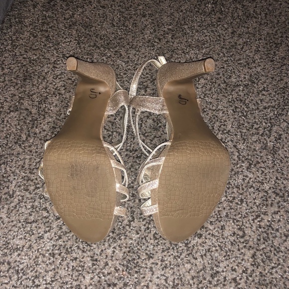 Audrey Brooke Gold Sparkle Heel - Picture 6 of 6